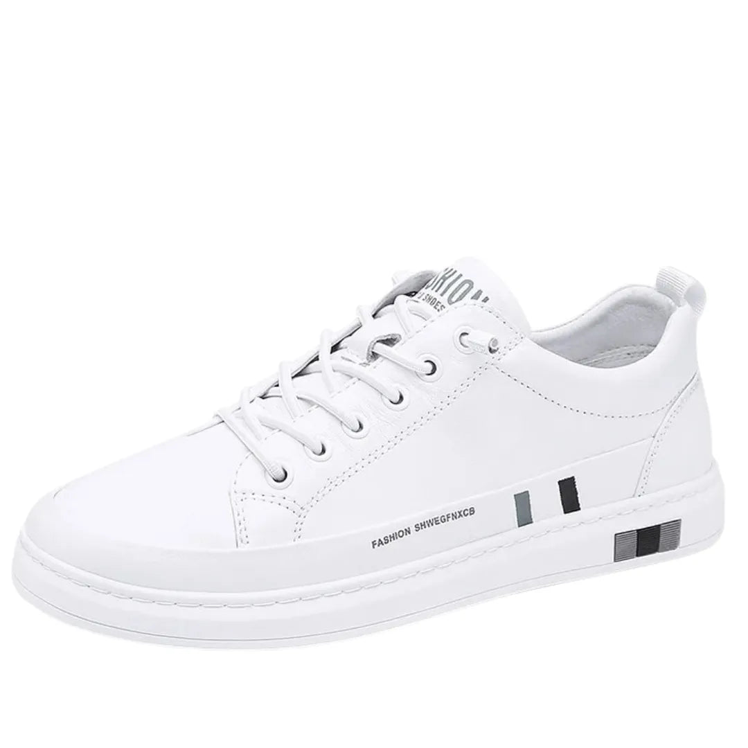 Tenis de Couro Masculino Flat