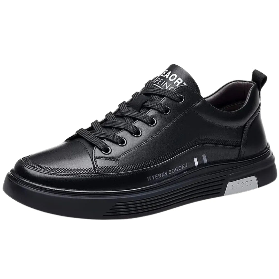 Tenis Casual Masculino Sport - Em Couro